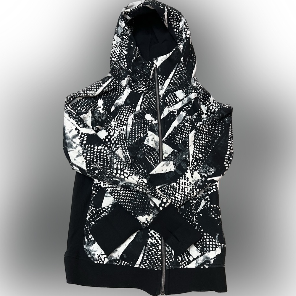 Lululemon Full Zip Print Hoodie Size 10